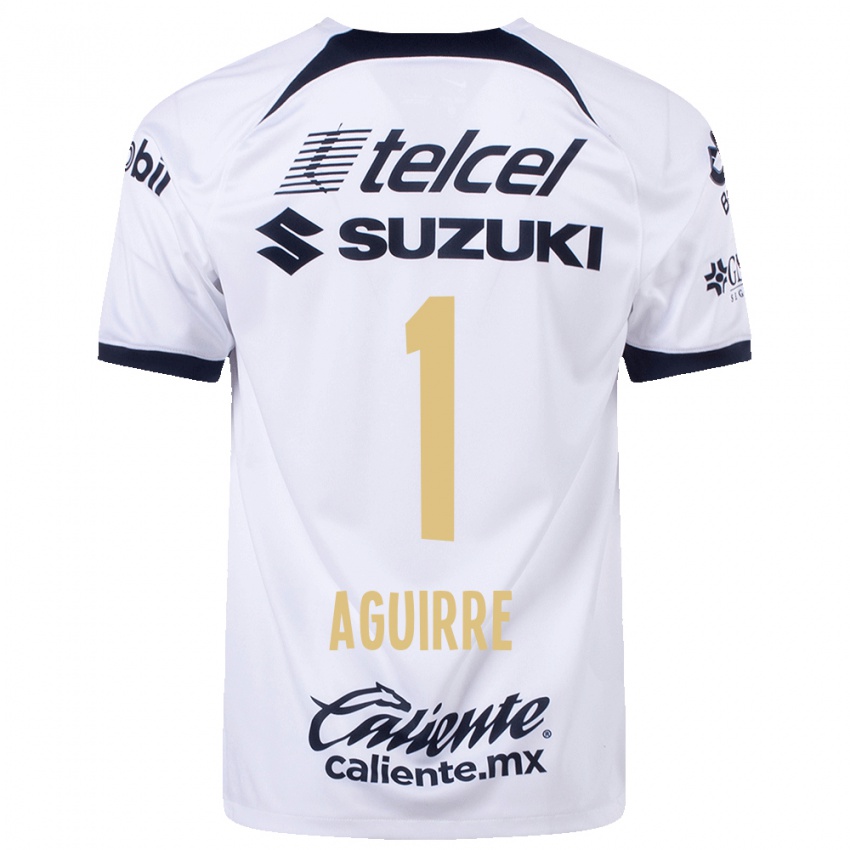 Bambino Maglia Miriam Aguirre #1 Bianco Kit Gara Home 2023/24 Maglietta