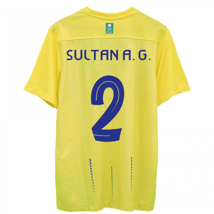 Bambino Maglia Sultan Al-Ghannam #2 Giallo Kit Gara Home 2023/24 Maglietta