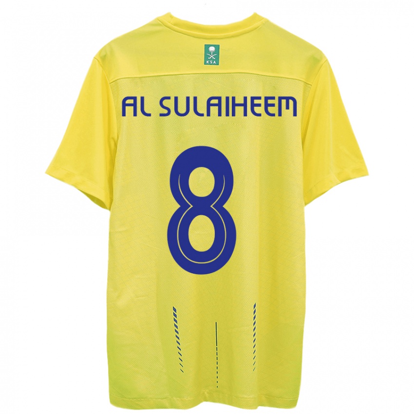 Bambino Maglia Abdulmajeed Al-Sulaiheem #8 Giallo Kit Gara Home 2023/24 Maglietta