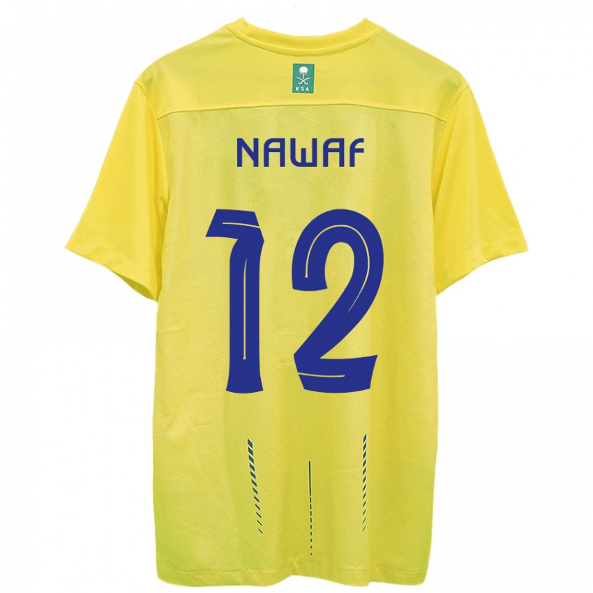 Bambino Maglia Nawaf Al-Boushal #12 Giallo Kit Gara Home 2023/24 Maglietta