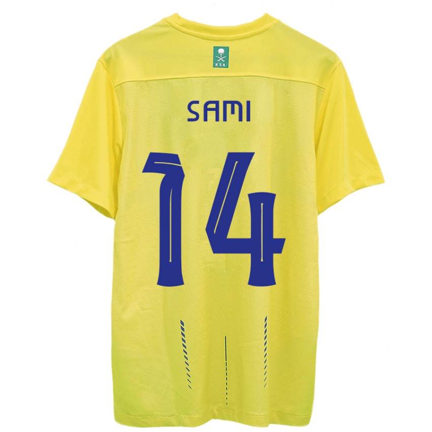 Bambino Maglia Sami Al-Najei #14 Giallo Kit Gara Home 2023/24 Maglietta