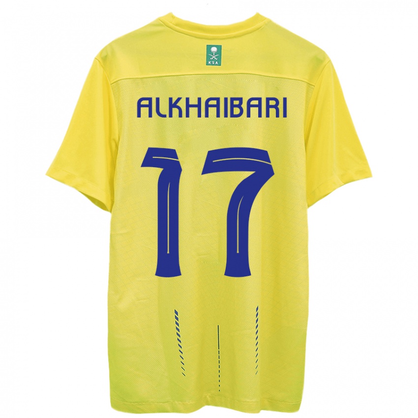 Bambino Maglia Abdullah Al-Khaibari #17 Giallo Kit Gara Home 2023/24 Maglietta