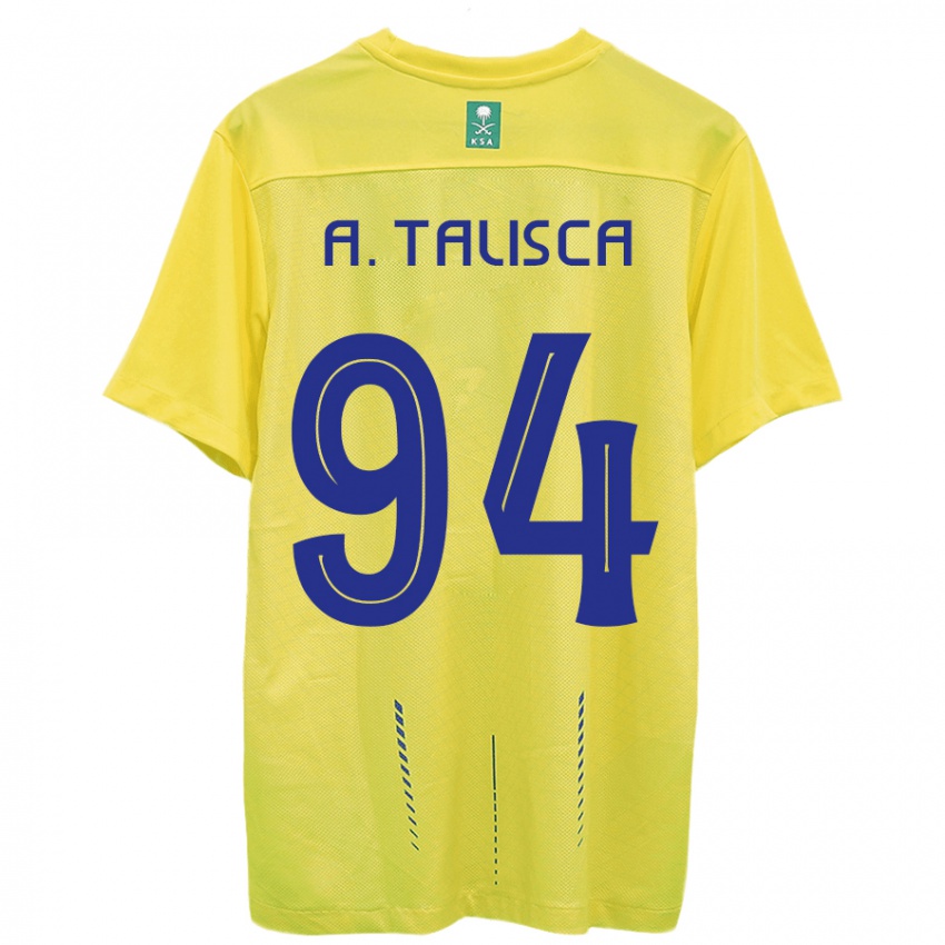 Bambino Maglia Talisca #94 Giallo Kit Gara Home 2023/24 Maglietta