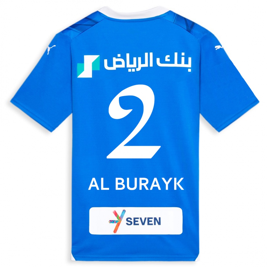 Bambino Maglia Mohammed Al-Burayk #2 Blu Kit Gara Home 2023/24 Maglietta