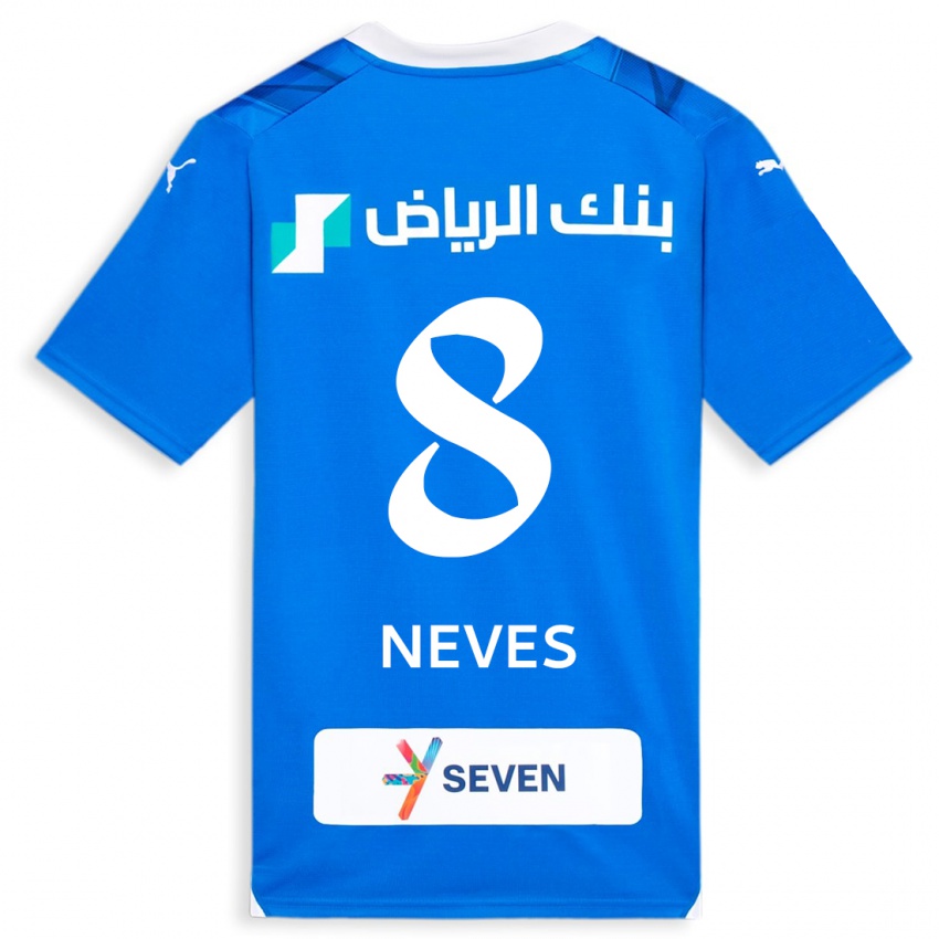 Bambino Maglia Rúben Neves #8 Blu Kit Gara Home 2023/24 Maglietta