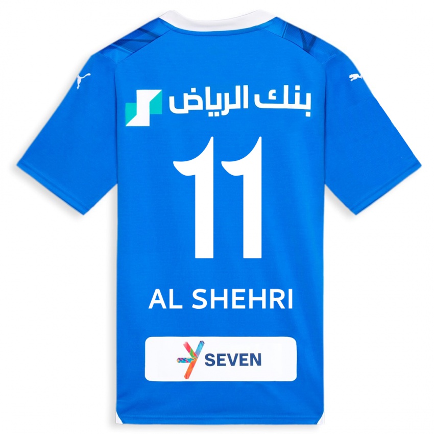 Bambino Maglia Saleh Al-Shehri #11 Blu Kit Gara Home 2023/24 Maglietta