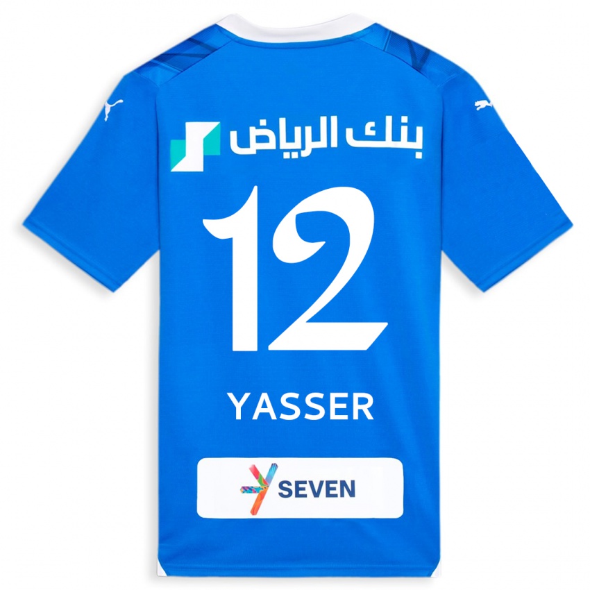 Bambino Maglia Yasser Al-Shahrani #12 Blu Kit Gara Home 2023/24 Maglietta