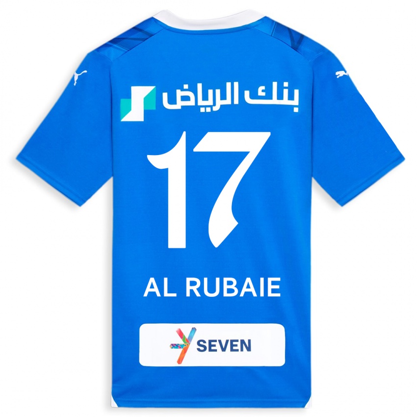 Bambino Maglia Mohammed Al-Rubaie #17 Blu Kit Gara Home 2023/24 Maglietta