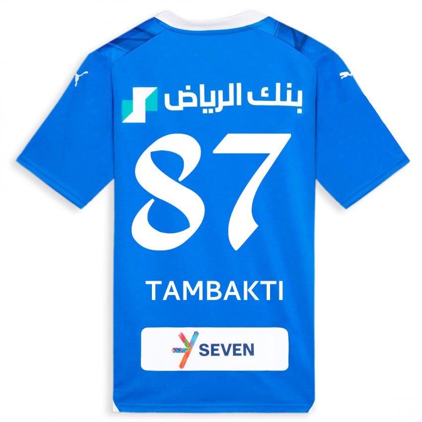 Bambino Maglia Hassan Tambakti #87 Blu Kit Gara Home 2023/24 Maglietta