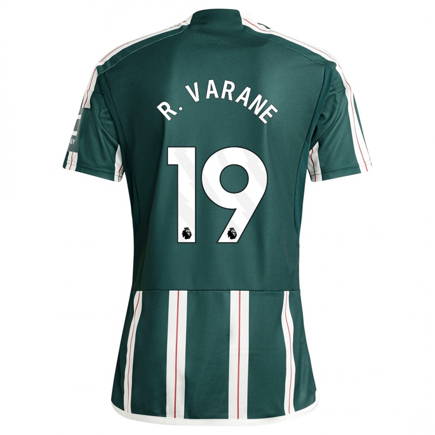 Bambino Maglia Raphael Varane #19 Verde Scuro Kit Gara Away 2023/24 Maglietta