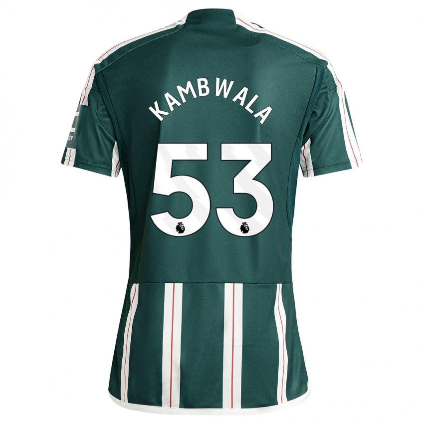 Bambino Maglia Willy Kambwala #53 Verde Scuro Kit Gara Away 2023/24 Maglietta