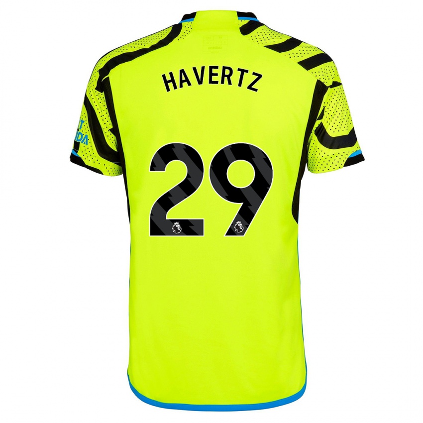 Bambino Maglia Kai Havertz #29 Giallo Kit Gara Away 2023/24 Maglietta