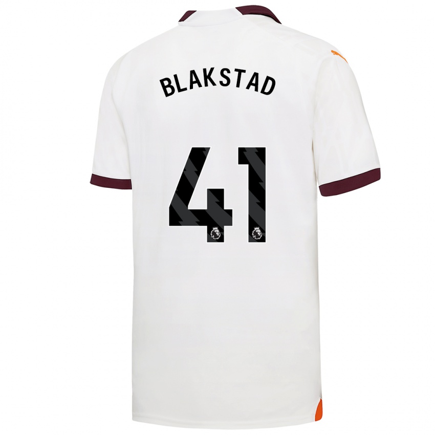 Bambino Maglia Julie Blakstad #41 Bianco Kit Gara Away 2023/24 Maglietta