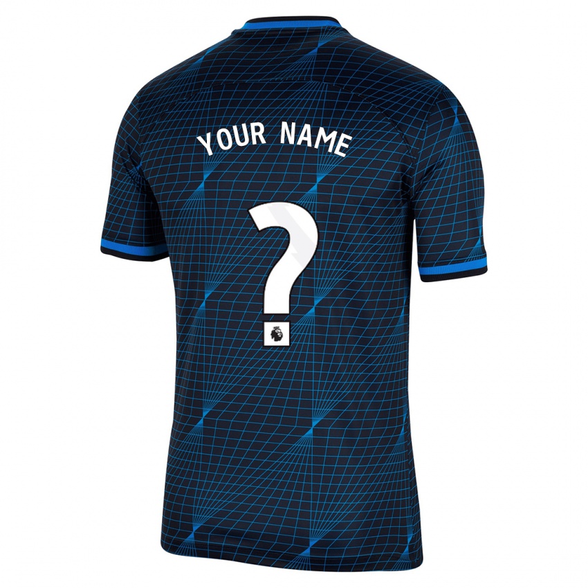 Bambino Maglia Il Tuo Nome #0 Blu Scuro Kit Gara Away 2023/24 Maglietta