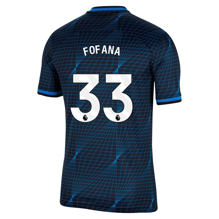 Bambino Maglia Wesley Fofana #33 Blu Scuro Kit Gara Away 2023/24 Maglietta