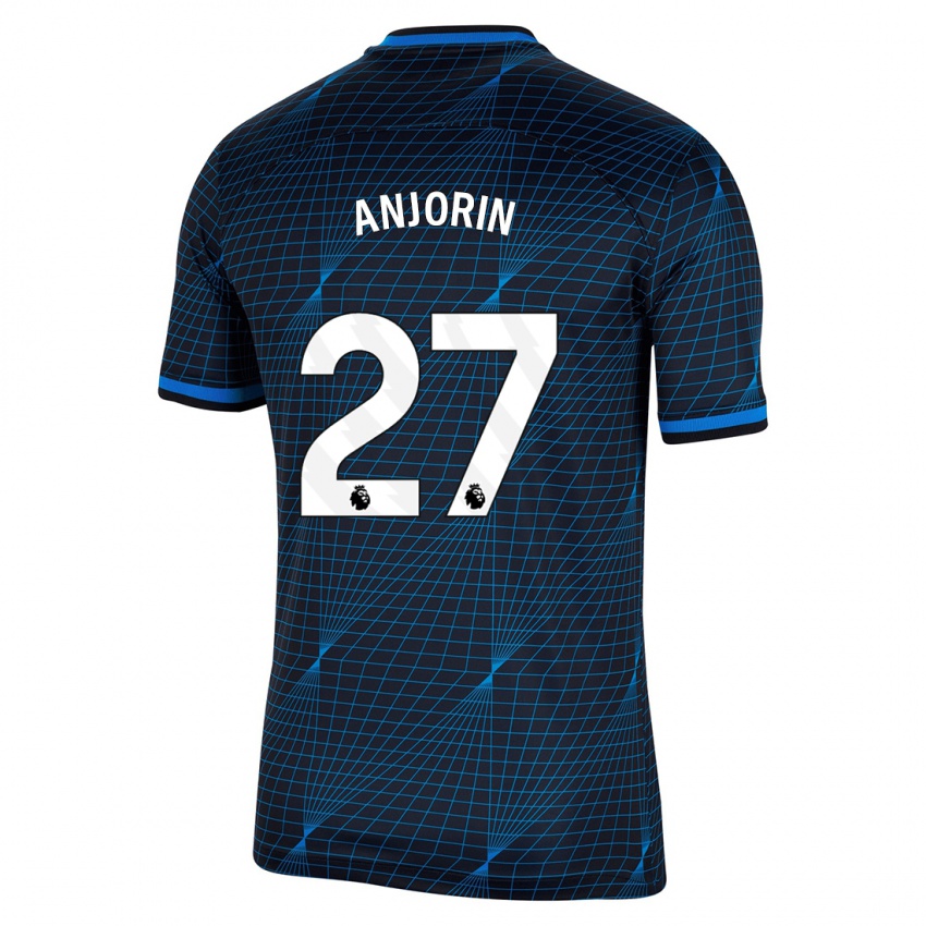 Bambino Maglia Tino Anjorin #27 Blu Scuro Kit Gara Away 2023/24 Maglietta