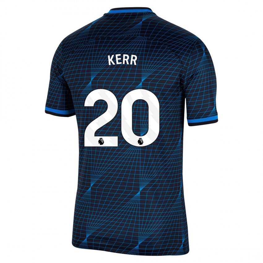 Bambino Maglia Sam Kerr #20 Blu Scuro Kit Gara Away 2023/24 Maglietta