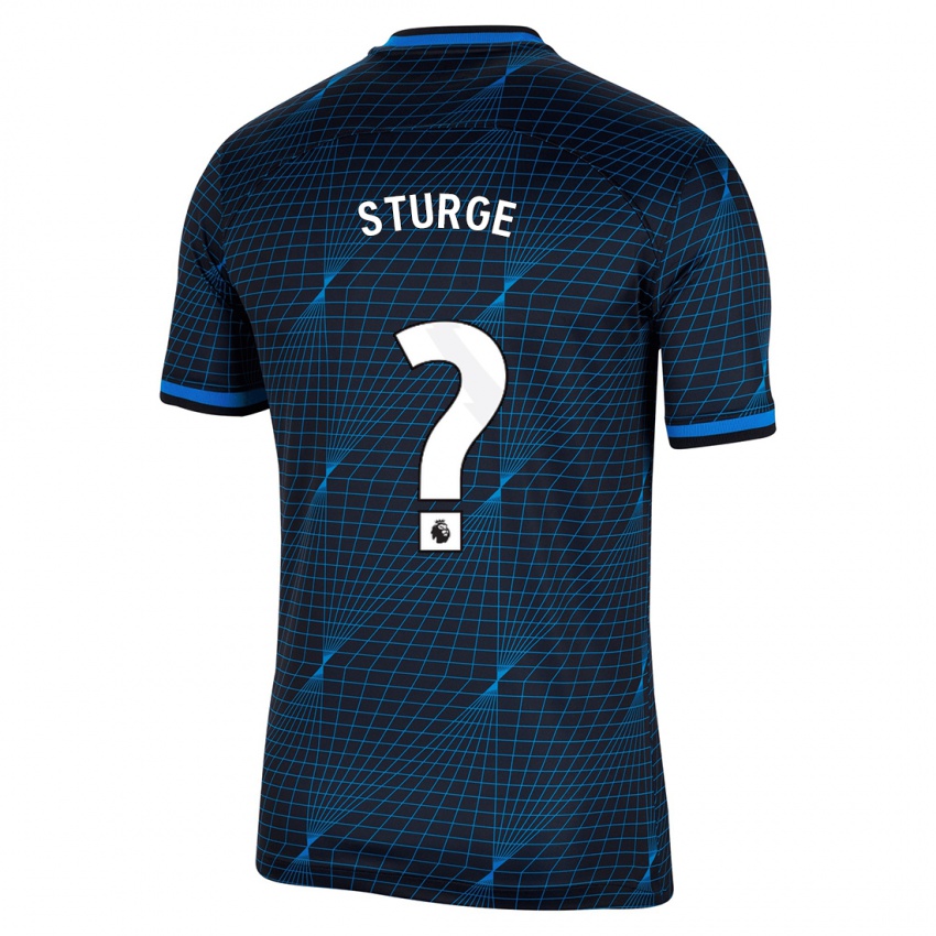 Bambino Maglia Zak Sturge #0 Blu Scuro Kit Gara Away 2023/24 Maglietta