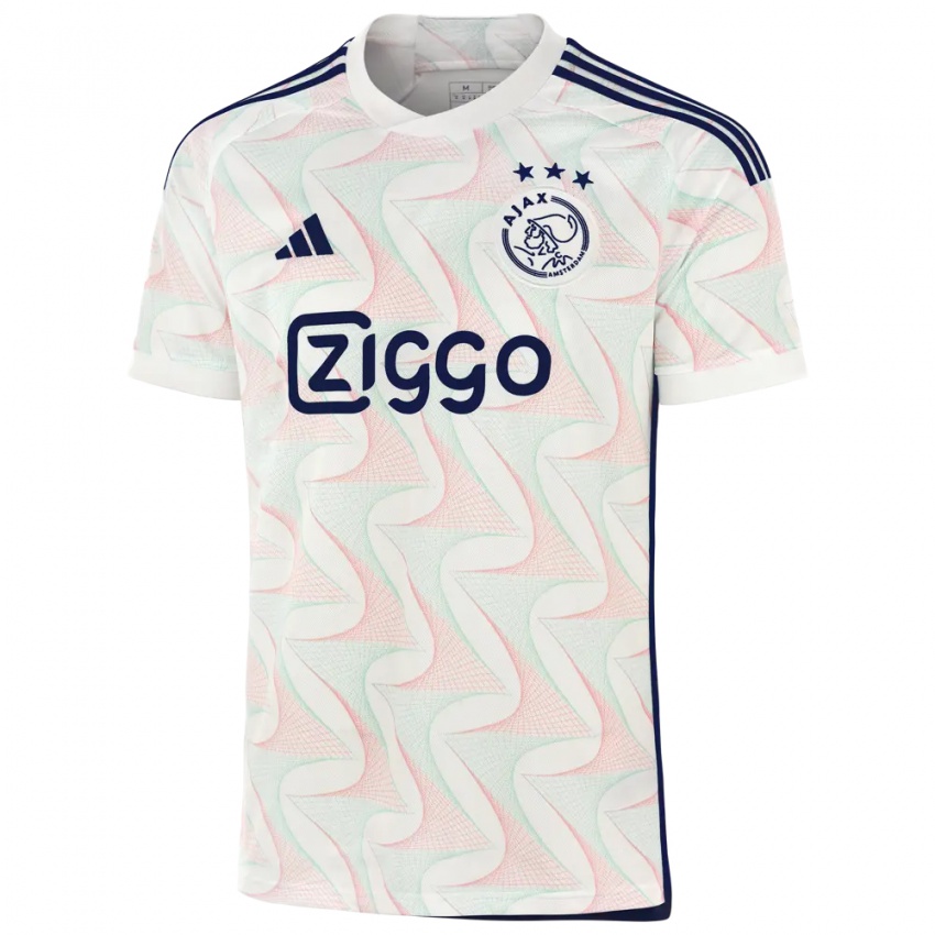 Bambino Maglia Il Tuo Nome #0 Bianco Kit Gara Away 2023/24 Maglietta