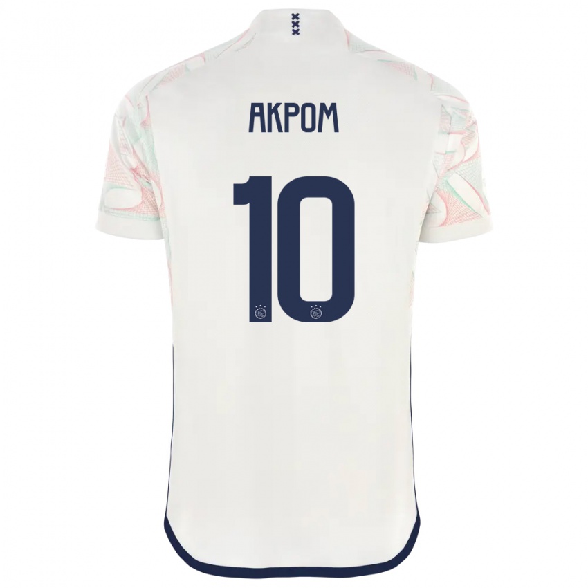 Bambino Maglia Chuba Akpom #10 Bianco Kit Gara Away 2023/24 Maglietta