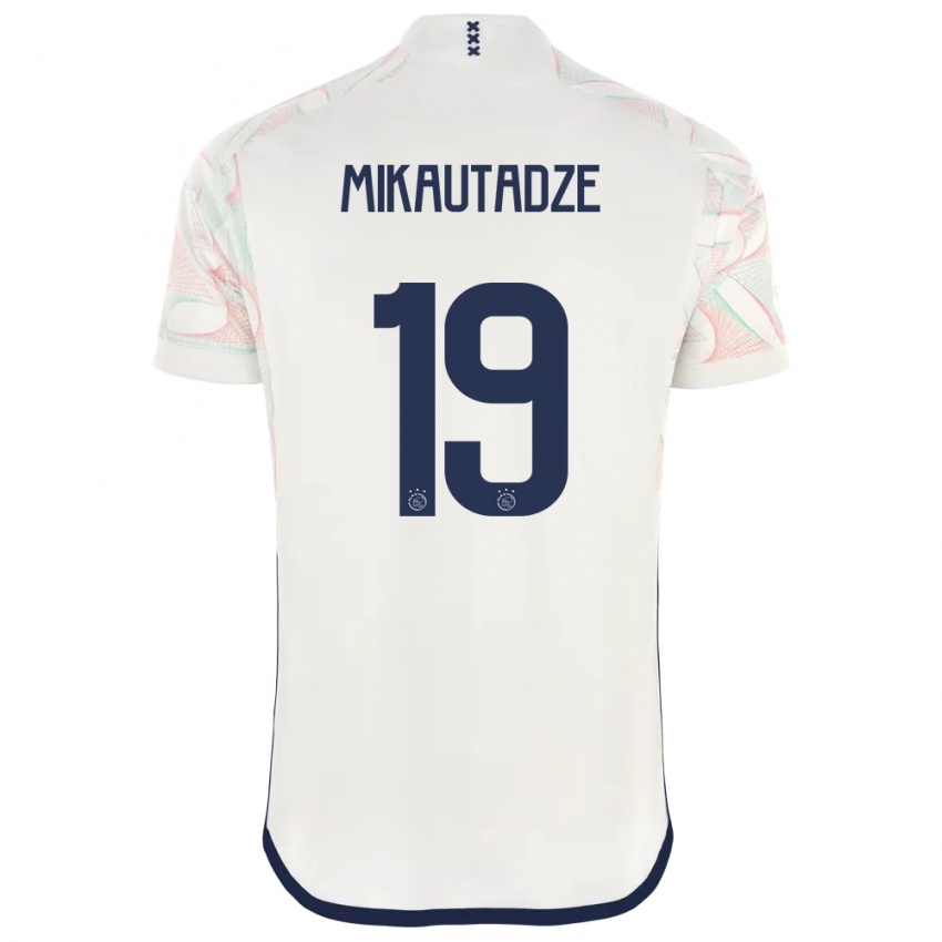 Bambino Maglia Georges Mikautadze #19 Bianco Kit Gara Away 2023/24 Maglietta