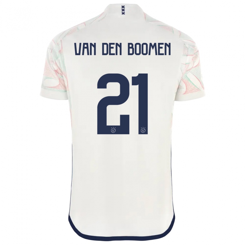 Bambino Maglia Branco Van Den Boomen #21 Bianco Kit Gara Away 2023/24 Maglietta