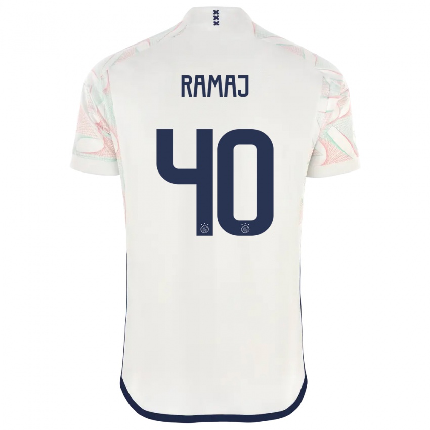 Bambino Maglia Diant Ramaj #40 Bianco Kit Gara Away 2023/24 Maglietta