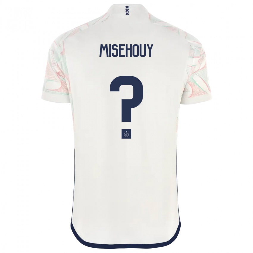 Bambino Maglia Gabriel Misehouy #0 Bianco Kit Gara Away 2023/24 Maglietta