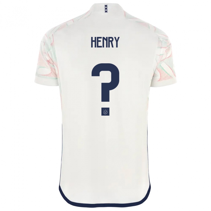 Bambino Maglia Alvaro Henry #0 Bianco Kit Gara Away 2023/24 Maglietta