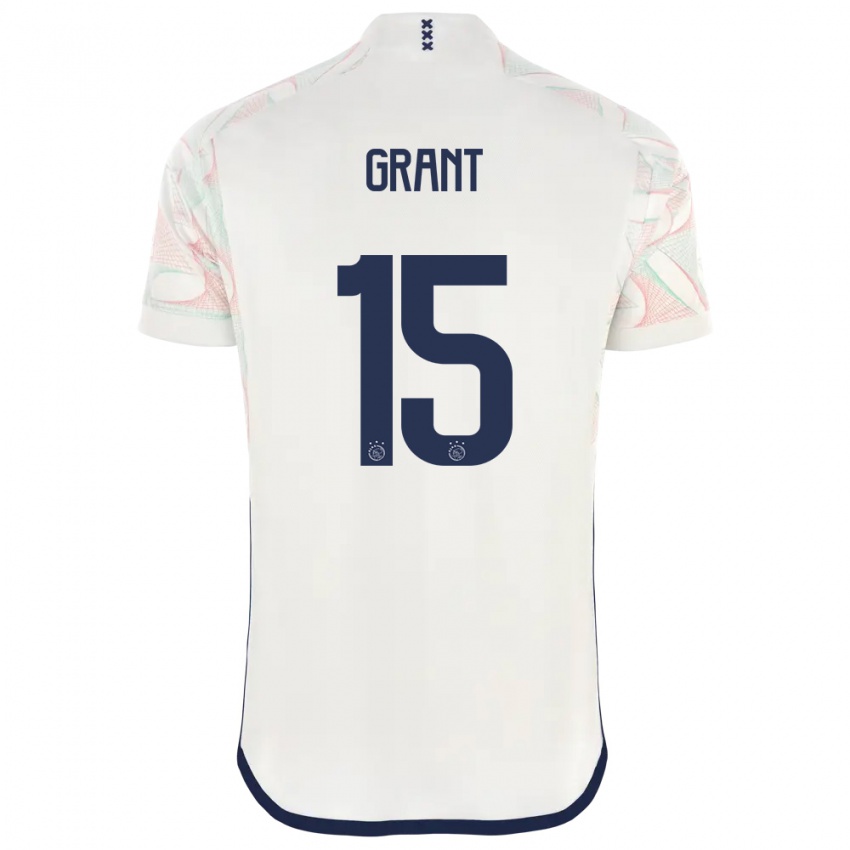 Bambino Maglia Chasity Grant #15 Bianco Kit Gara Away 2023/24 Maglietta