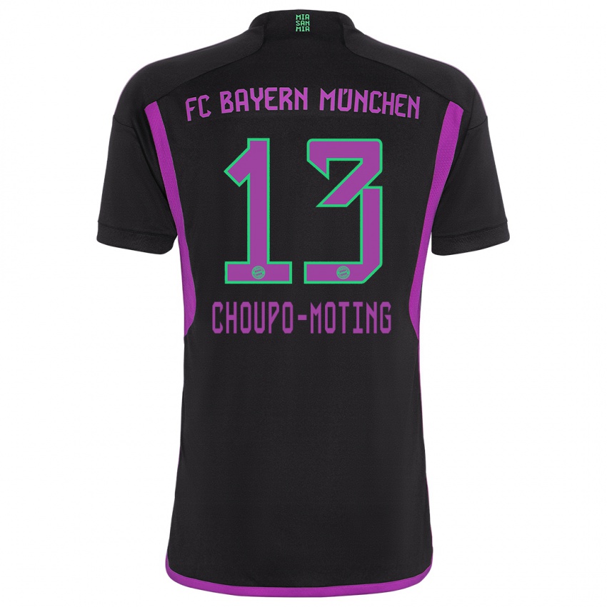 Bambino Maglia Eric Maxim Choupo-Moting #13 Nero Kit Gara Away 2023/24 Maglietta