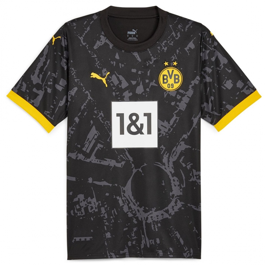 Bambino Maglia Justin Hoy #23 Nero Kit Gara Away 2023/24 Maglietta