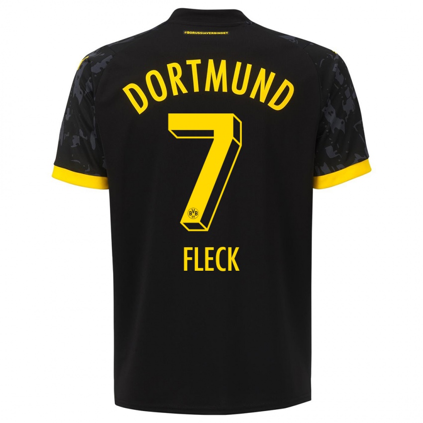 Bambino Maglia Fritz Fleck #7 Nero Kit Gara Away 2023/24 Maglietta