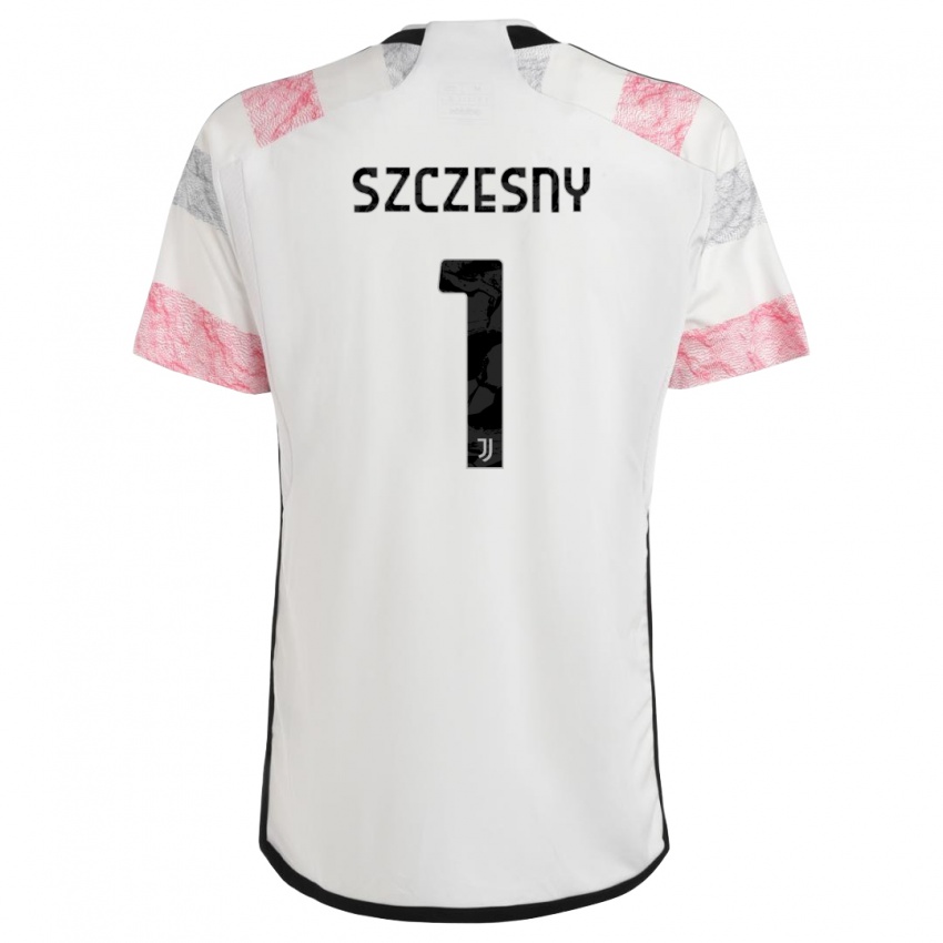 Bambino Maglia Wojciech Szczesny #1 Bianco Rosa Kit Gara Away 2023/24 Maglietta