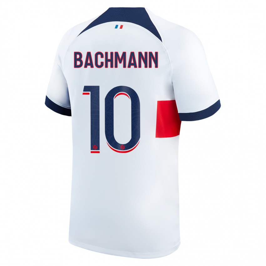 Bambino Maglia Ramona Bachmann #10 Bianco Kit Gara Away 2023/24 Maglietta