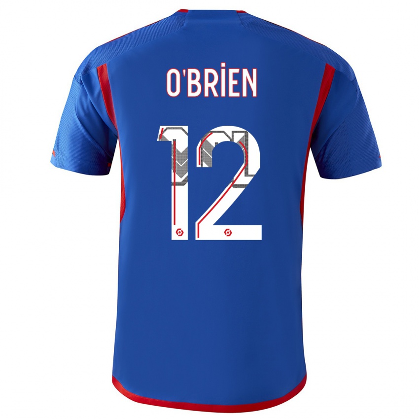 Bambino Maglia Jake O'brien #12 Blu Rosso Kit Gara Away 2023/24 Maglietta