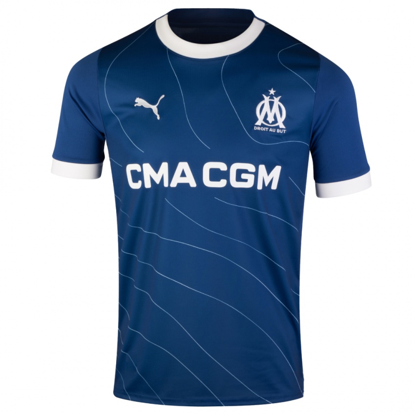 Bambino Maglia François Mughe #24 Blu Scuro Kit Gara Away 2023/24 Maglietta