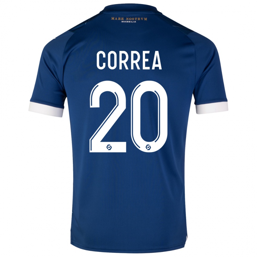 Bambino Maglia Joaquin Correa #20 Blu Scuro Kit Gara Away 2023/24 Maglietta