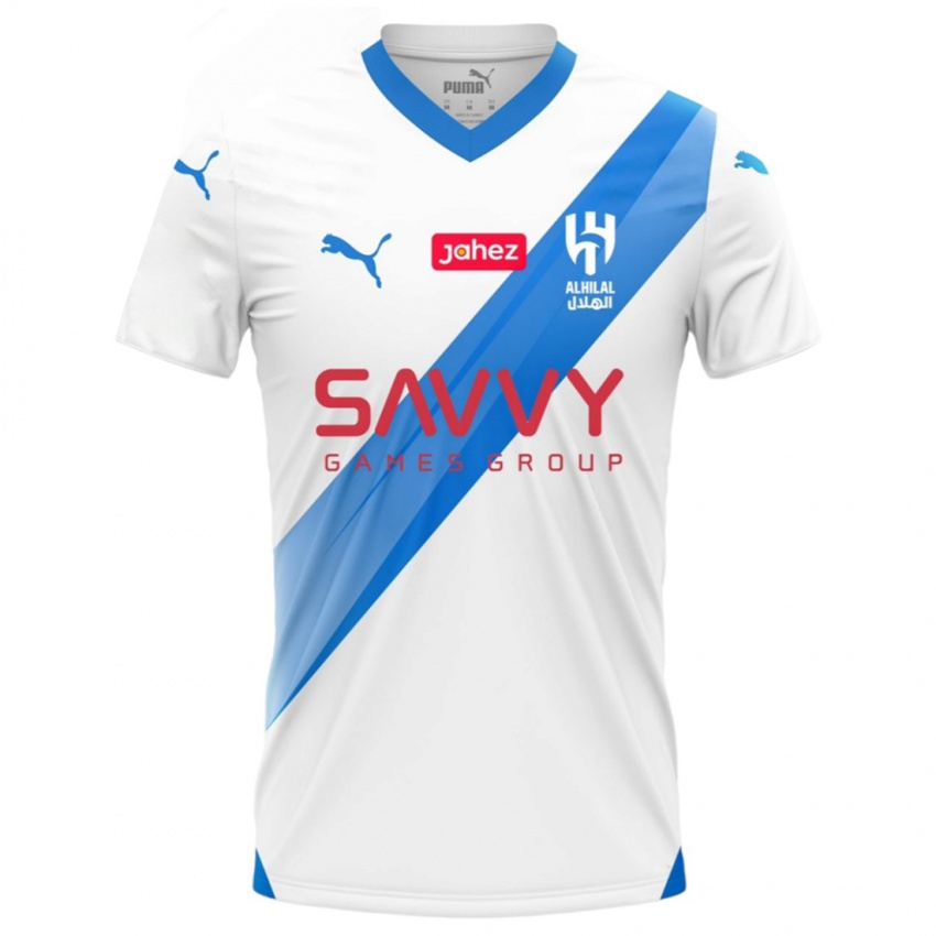 Bambino Maglia Saleh Al-Shehri #11 Bianco Kit Gara Away 2023/24 Maglietta