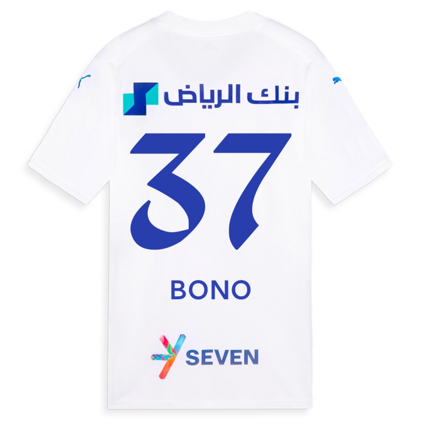 Bambino Maglia Bono #37 Bianco Kit Gara Away 2023/24 Maglietta