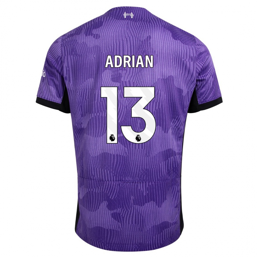 Bambino Maglia Adrian #13 Viola Kit Gara Third 2023/24 Maglietta