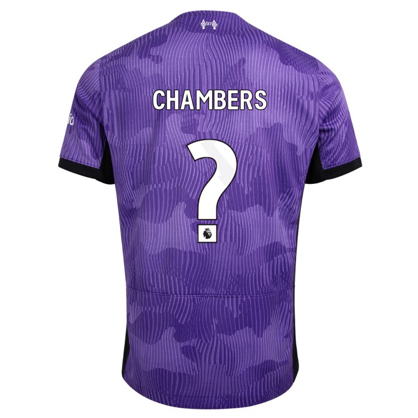 Bambino Maglia Luke Chambers #0 Viola Kit Gara Third 2023/24 Maglietta