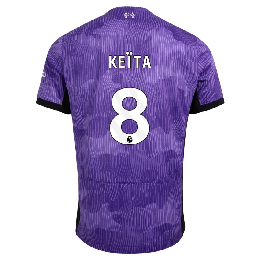 Bambino Maglia Naby Keïta #8 Viola Kit Gara Third 2023/24 Maglietta