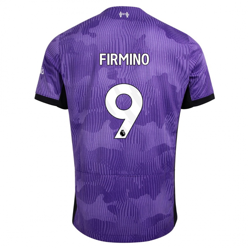 Bambino Maglia Roberto Firmino #9 Viola Kit Gara Third 2023/24 Maglietta