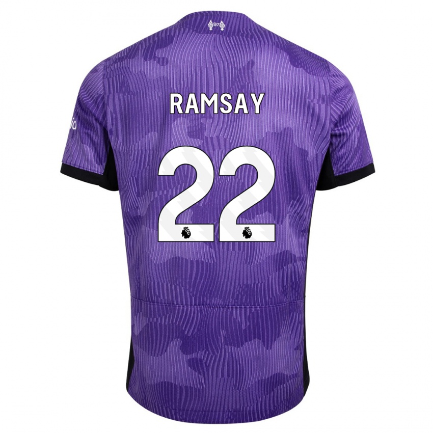 Bambino Maglia Calvin Ramsay #22 Viola Kit Gara Third 2023/24 Maglietta