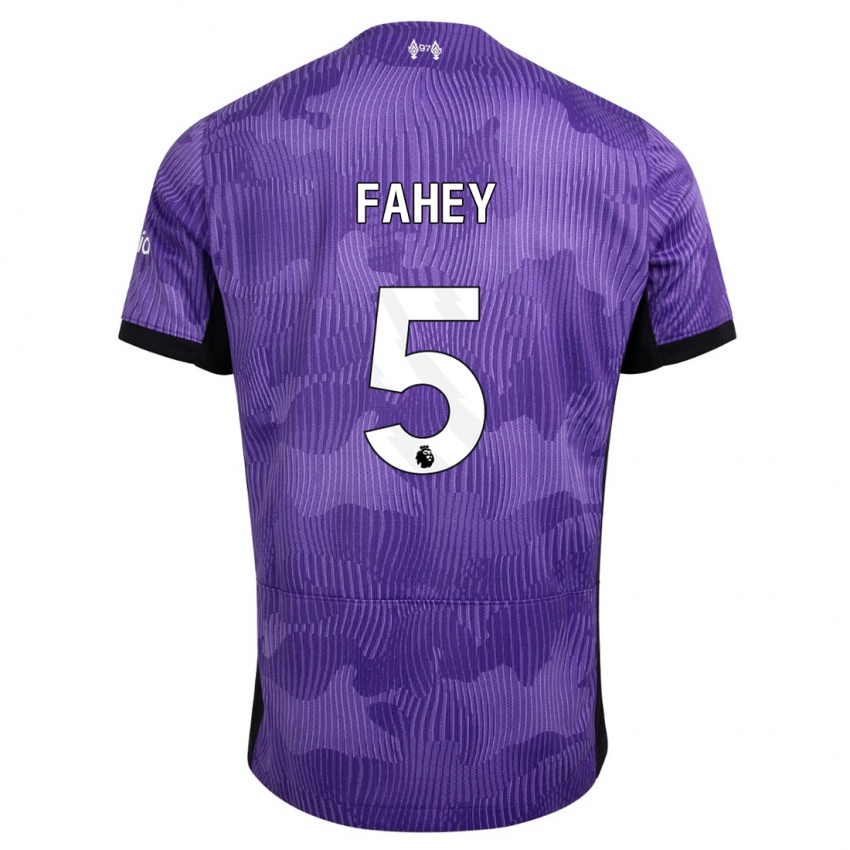 Bambino Maglia Niamh Fahey #5 Viola Kit Gara Third 2023/24 Maglietta