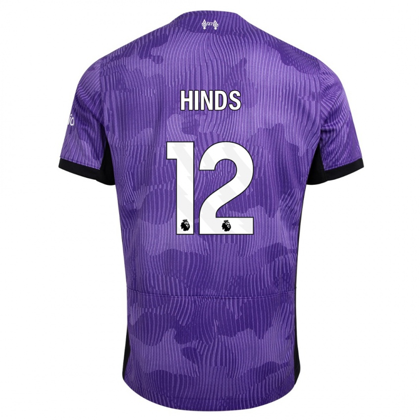 Bambino Maglia Taylor Hinds #12 Viola Kit Gara Third 2023/24 Maglietta