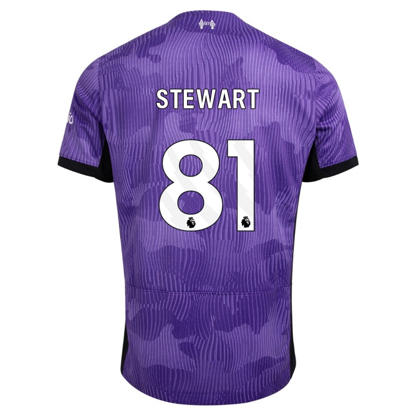 Bambino Maglia Layton Stewart #81 Viola Kit Gara Third 2023/24 Maglietta