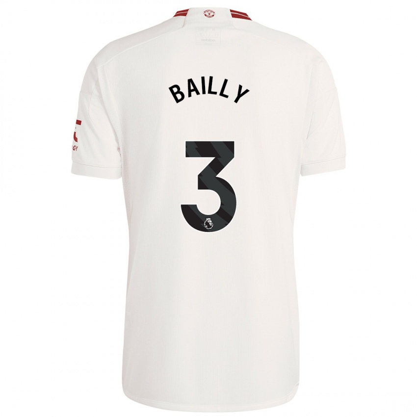 Bambino Maglia Eric Bailly #3 Bianco Kit Gara Third 2023/24 Maglietta