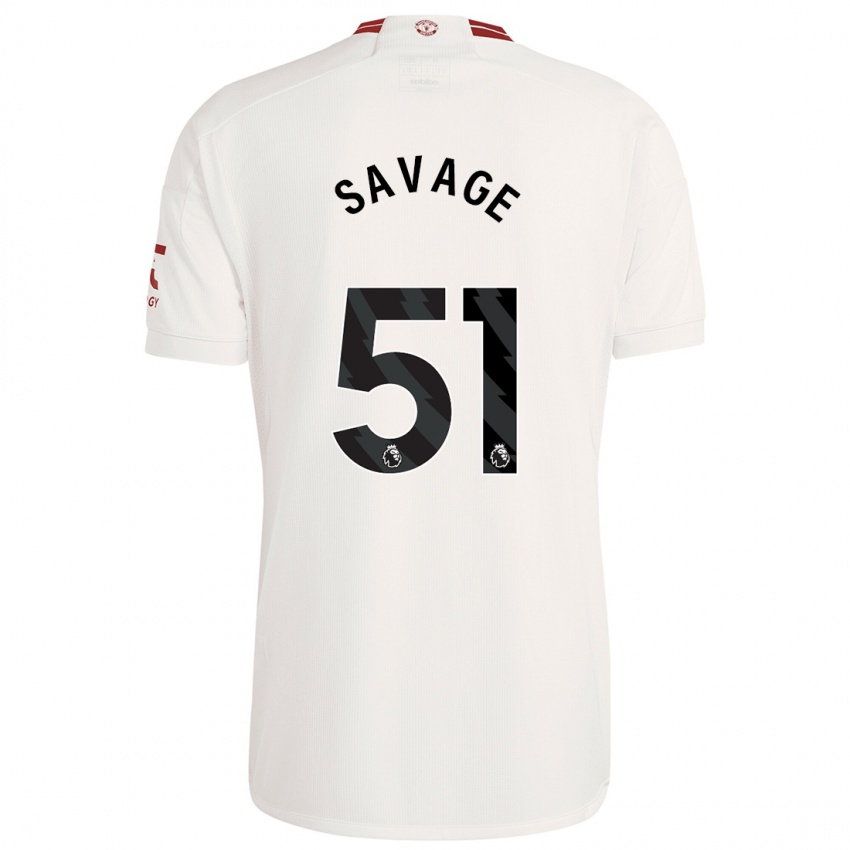 Bambino Maglia Charlie Savage #51 Bianco Kit Gara Third 2023/24 Maglietta